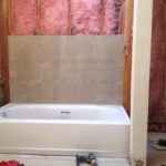 The Basic Bathroom Co. - remodeled full bathroom with bathtub-shower combination - in progress - October 2013