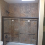 The Basic Bathroom Co. - remodeled full bathroom with bathtub-shower combination - in progress - October 2013