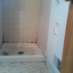 The Basic Bathroom Co. - remodeled full bathroom with shower enclosure - before - November 2013