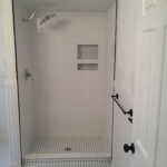 The Basic Bathroom Co. - remodeled full bathroom with bathtub and shower enclosure - complete - August 2014
