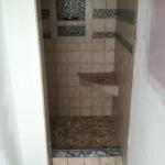 The Basic Bathroom Co. - remodeled full bathroom with soaking tub and shower - in progress - September 2014