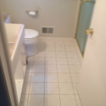 The Basic Bathroom Co. - remodeled full bathroom with shower - before - October 2014