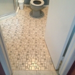 The Basic Bathroom Co. - remodeled full bathroom with shower - before - Edison, NJ - February 2015
