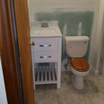The Basic Bathroom Co. - remodeled full bathroom with bathtub-shower - in progress - Frankville, NJ - March 2015