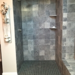 The Basic Bathroom Co. - remodeled full bathroom with custom shower - complete - Bridgewater, NJ - October 2016